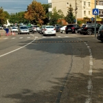 Limitator de viteză, amplasat pe strada Ion Câmpineanu