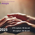 Statistica anului 2025 - cupluri aniversate în Pitești!