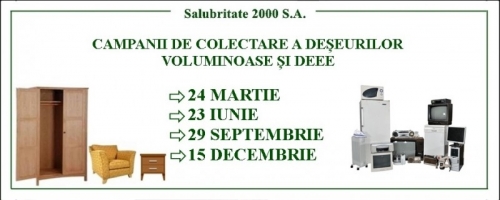 Calendarul campaniilor de colectare a deșeurilor voluminoase și DEEE, în Pitești, pentru anul 2023!