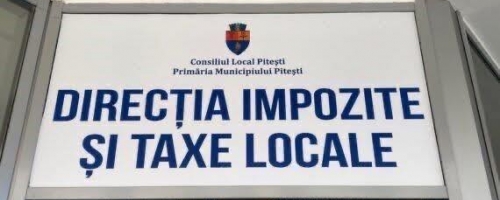 Direcția Impozite și Taxe Locale din cadrul Primăriei Municipiului Pitești - program încasări 30.04.2026