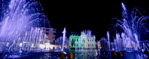 Fântâna muzicală din Piața Primăriei – program de weekend!