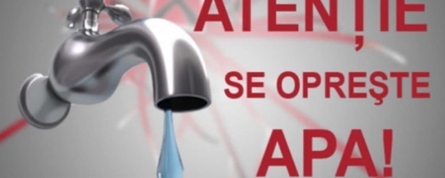 Oprirea furnizării apei potabile în municipiul Piteşti, în data de 1 septembrie 2025