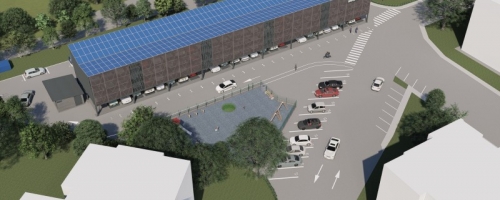 Predarea amplasamentului pentru prima parcare supraterană semiautomatizată din Pitești!